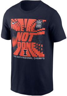 Nike Illinois Fighting Illini Navy Blue 2026 NCAA Men's Basketball South Regional Champions Locker..