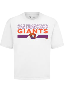 Levelwear San Francisco Giants White Signature Knit No Hitter City Connect Short Sleeve Fashion T..
