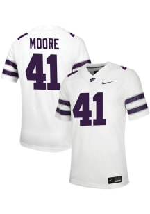 Ashton Moore  Nike K-State Wildcats White Football NIL Game Football Jersey