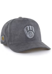 47 Milwaukee Brewers Garment Dyed Tonal Hitch RF Adjustable Hat - Charcoal