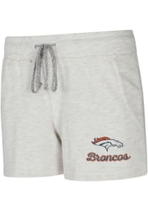 Concepts Sport Denver Broncos Womens Oatmeal Mainstream Shorts
