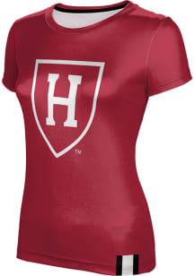 ProSphere Harvard Crimson Womens Crimson Solid Short Sleeve T-Shirt