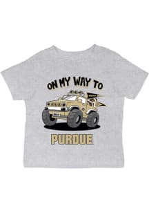 Vive La Fete Purdue Boilermakers Infant On My Way Short Sleeve T-Shirt Grey