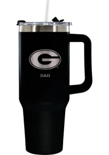 The Memory Company Georgia Bulldogs Dad 40oz Stainless Steel Tumbler - Black