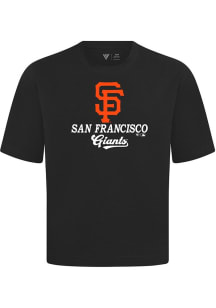 Levelwear San Francisco Giants Black Signature Knit Team Surge Short Sleeve Fashion T Shirt