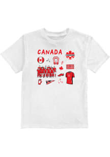Vive La Fete Canada National Team Toddler White Ian Short Sleeve T-Shirt