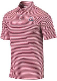 Columbia Arizona Wildcats Mens Red Heat Seal Omni Wick Club Invite Short Sleeve Fashion Polo