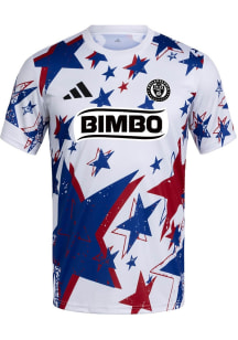 Adidas Philadelphia Union Mens White Americana Pre-match Jersey