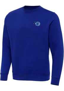 Antigua Orlando Magic Mens Blue Victory Long Sleeve Crew Sweatshirt