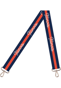 Illinois Fighting Illini Team Name Striped Womens Purse Strap