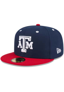 New Era Texas A&M Aggies Mens Navy Blue NCAA AC 59FIFTY Fitted Hat