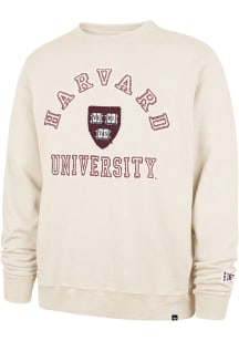 47 Harvard Crimson Mens Brown Calderwood Long Sleeve Fashion Sweatshirt