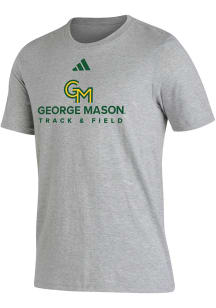 Adidas George Mason University Grey Fresh Tee Short Sleeve T Shirt