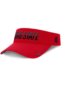 Nike Ohio State Buckeyes Mens Red Practice Ace Adjustable Visor