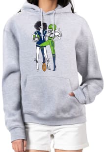 4Her Seattle Seahawks Womens Grey Football Girls Hooded Sweatshirt
