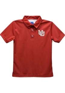 Vive La Fete Utah Utes Toddler Red Team Short Sleeve Polo Shirt
