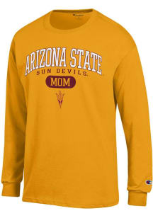 Champion Arizona State Sun Devils Gold Pill Box Mom Jersey Long Sleeve T Shirt