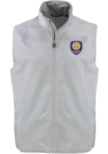 Cutter and Buck Orlando City SC Mens Grey Charter Sleeveless Jacket