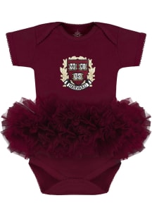 Harvard Crimson Baby Crimson Tutu Short Sleeve One Piece