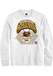 Rally  Western Michigan Broncos White Rally NIL 2025 National Champions Full Roster Long Sleeve Pl..