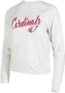 Concepts Sport Arizona Cardinals Womens Red Mainstream Crew Sweatshirt