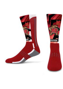 Maryland Terrapins Mascot Retro Vibes Mens Crew Socks