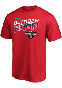 St Louis Cardinals Red Division Champs LR Short Sleeve T Shirt