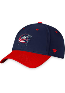 Columbus Blue Jackets Mens Blue 2023 Authentic Pro 2T Stretch Flex Hat