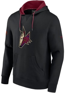 Arizona Coyotes Mens Black Confidential Program Long Sleeve Hoodie
