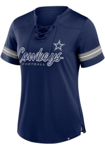 Dallas Cowboys Womens Play Script Fashion Football Jersey - Navy Blue