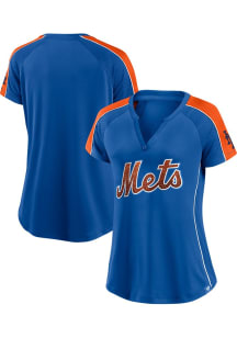 New York Mets Womens Diva Fashion Baseball Jersey - Blue