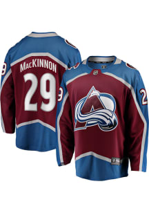 Nathan MacKinnon Colorado Avalanche Mens Maroon Home Breakaway Hockey Jersey