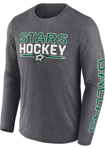 Dallas Stars Grey Iconic Long Sleeve T-Shirt