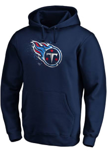 Tennessee Titans Mens Navy Blue Splatter Long Sleeve Hoodie