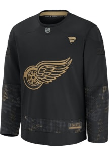 Detroit Red Wings Mens Black Military Appreciation Hockey Jersey