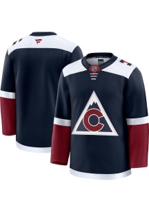 Colorado Avalanche Mens Navy Blue Blank Premium Hockey Jersey