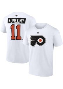 Travis Konecny Philadelphia Flyers White Player NN Short Sleeve Player T Shirt