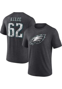 Jason Kelce Philadelphia Eagles Black Heritage Short Sleeve Fashion Player T Shirt