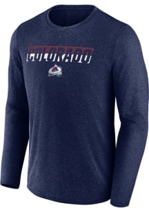 Colorado Avalanche Navy Blue Transition Long Sleeve T-Shirt