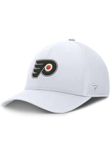 Philadelphia Flyers Mens White Structured Stretch Spacer Mesh Flex Hat