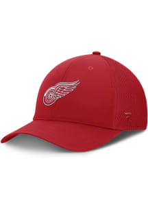 Detroit Red Wings Mens Red Structured Stretch Spacer Mesh Flex Hat