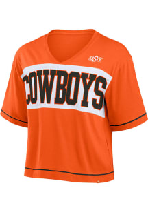 Oklahoma State Cowboys Womens Orange Team Bold Short Sleeve T-Shirt