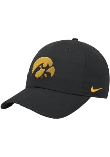 Nike Iowa Hawkeyes Club Cap Unstructured Adjustable Hat - Black