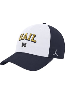 Nike Michigan Wolverines Club Cap Unstructured Adjustable Hat - White