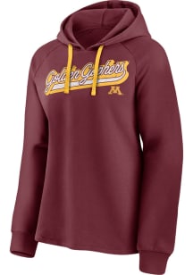 Minnesota Golden Gophers Womens Maroon Contact Hooded Sweatshirt