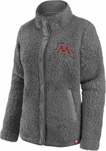 Minnesota Golden Gophers Womens Maroon Sherpa Light Weight Jacket