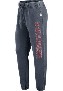 Wisconsin Badgers Womens Classic Design Grey Sweatpants