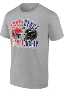 Kansas City Chiefs Grey 2023 AFC Matchup Short Sleeve T Shirt