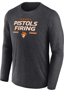 Oklahoma State Cowboys Grey Defender Dom Long Sleeve T-Shirt