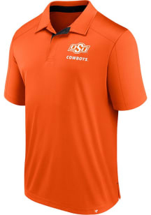Oklahoma State Cowboys Mens Orange Defender Short Sleeve Polo